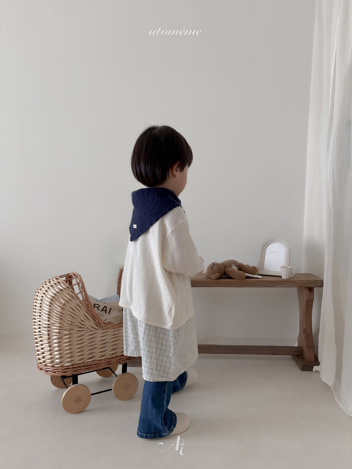 【秋のPRE-ODER 5%OFF】ATOMEME | Hay Check Dress