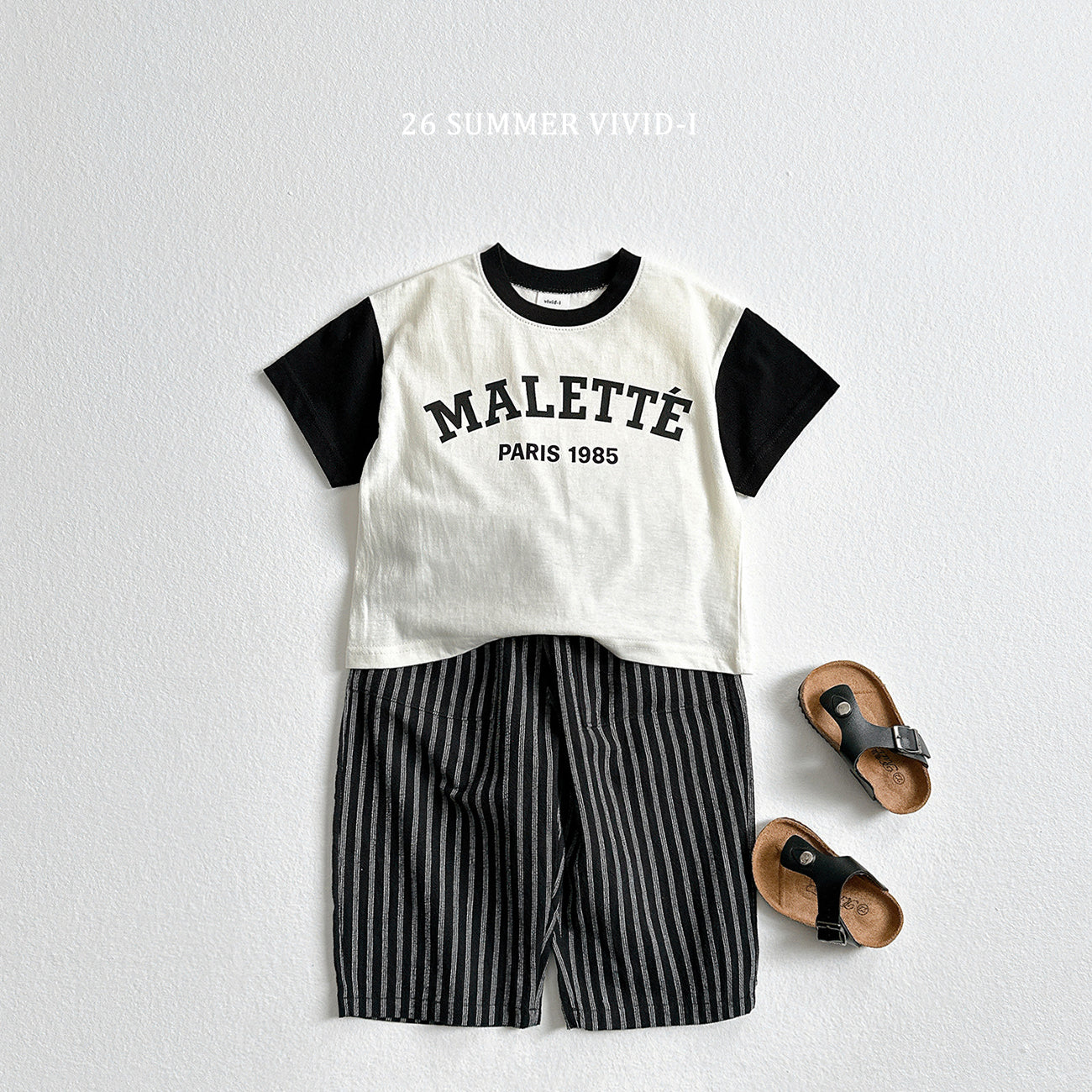 【PREORDER受付終了、ご希望はお問い合わせください。】5.9分丈 Stripe Linen Pants