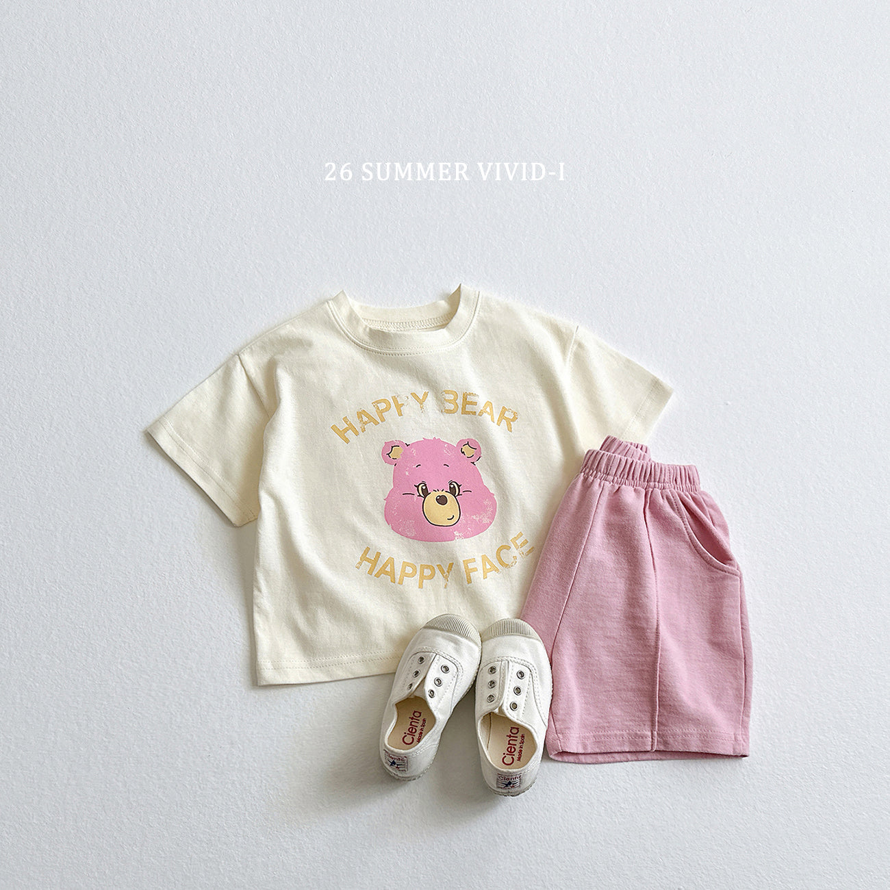 【PREORDER受付終了、ご希望はお問い合わせください。】56.Happy Bear ShortSleeve Tee