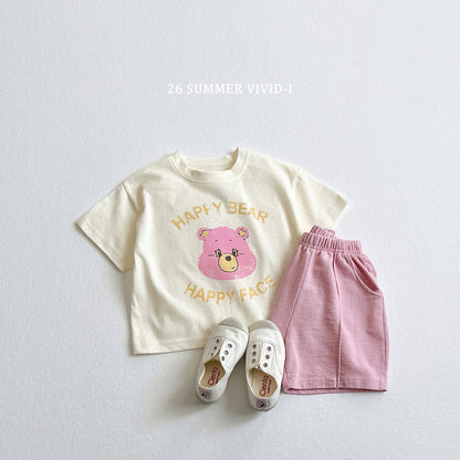 【PREORDER受付終了、ご希望はお問い合わせください。】56.Happy Bear ShortSleeve Tee
