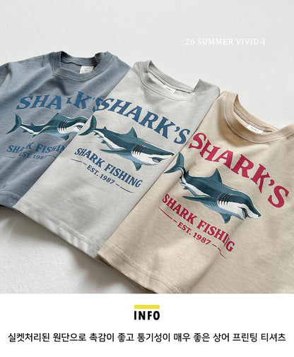 【PREORDER受付終了、ご希望はお問い合わせください。】43.Shark Silket ShortSleeve Tee