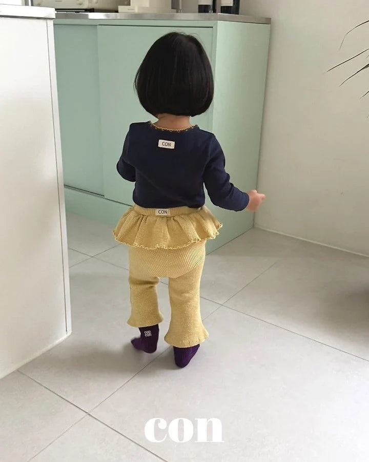 【PRE-ODER〆8.9(sun)】01.CON Jjonkku Frill Leggings | CON
