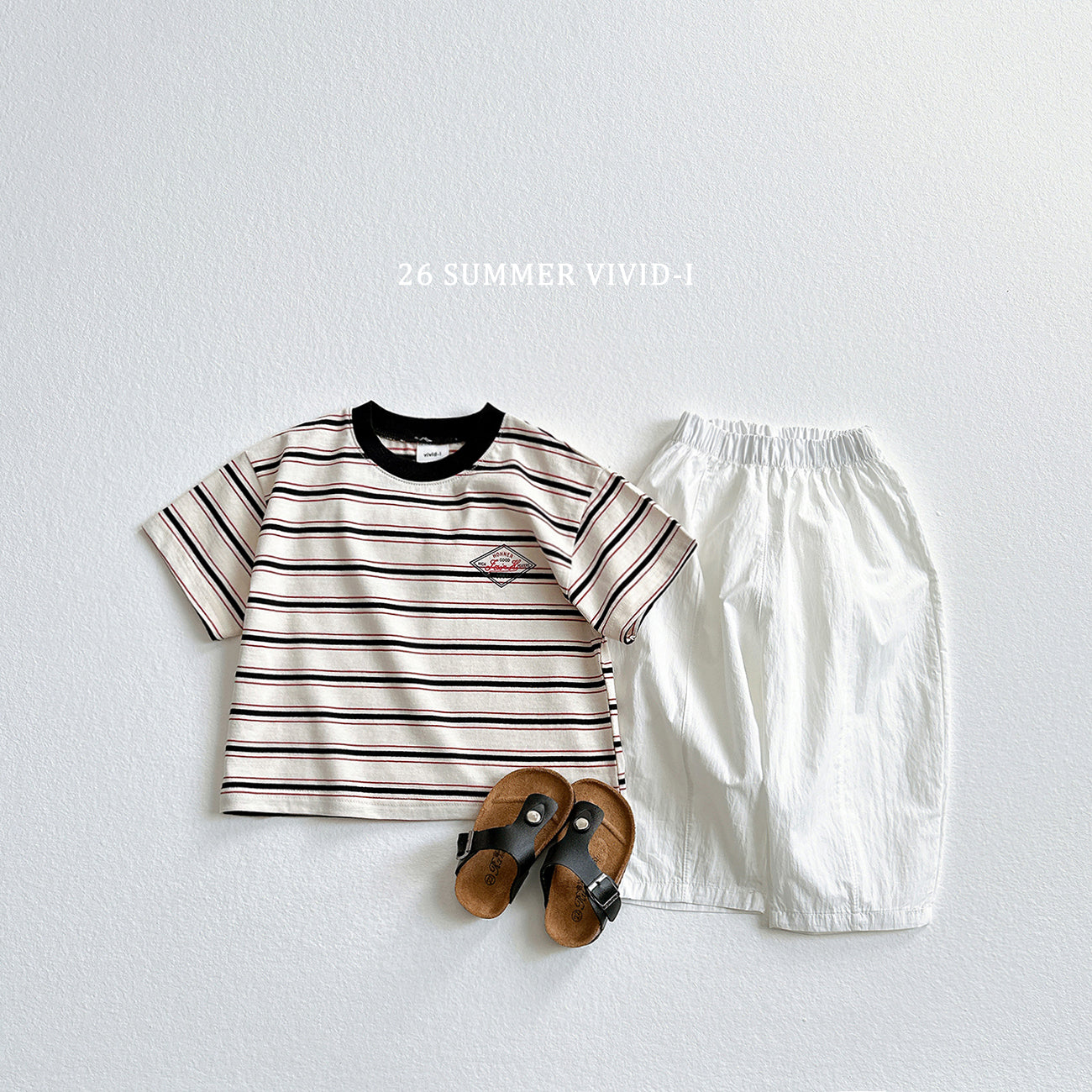 【PREORDER受付終了、ご希望はお問い合わせください。】69.Diamond Logo Stripe Tee