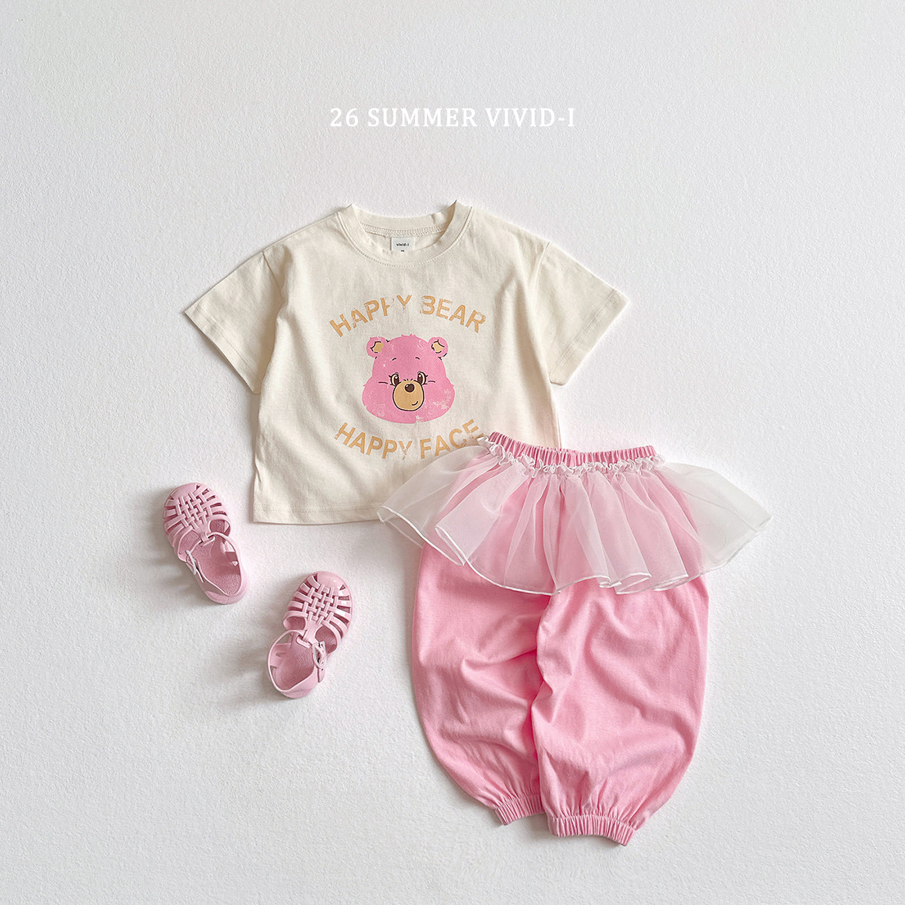 【PREORDER受付終了、ご希望はお問い合わせください。】56.Happy Bear ShortSleeve Tee