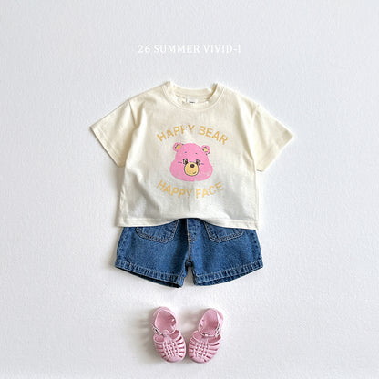 【PREORDER受付終了、ご希望はお問い合わせください。】56.Happy Bear ShortSleeve Tee