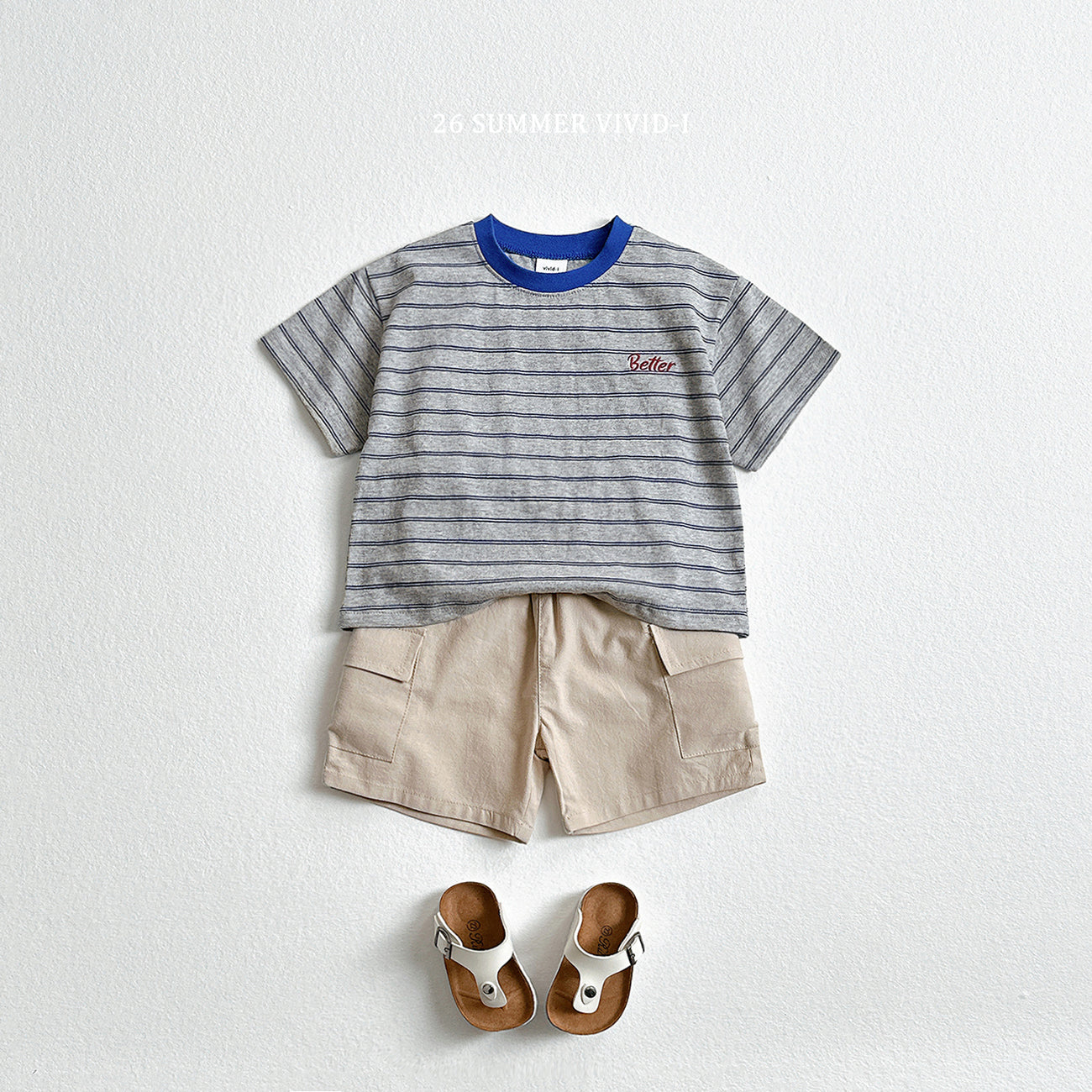 【PREORDER受付終了、ご希望はお問い合わせください。】66.Better Embroidery Stripe Tee