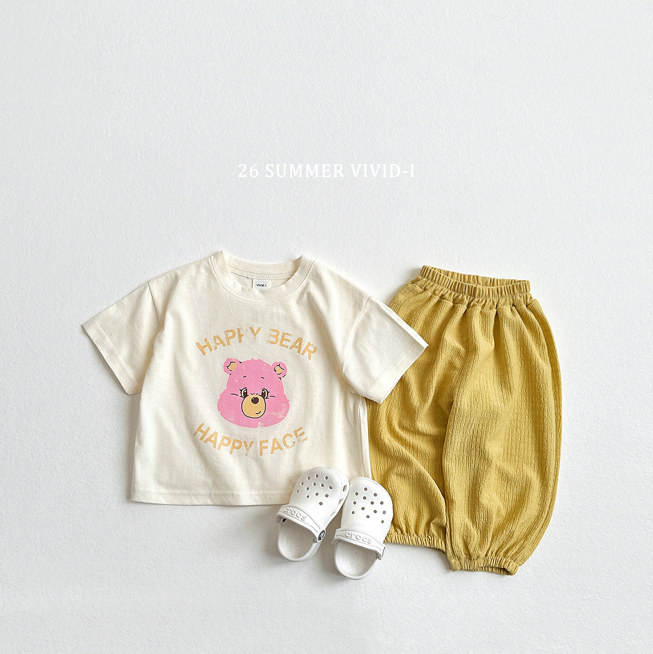 【PREORDER受付終了、ご希望はお問い合わせください。】56.Happy Bear ShortSleeve Tee