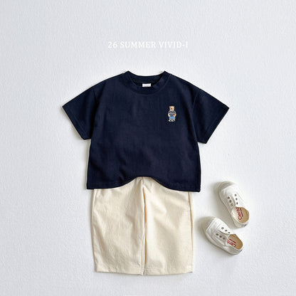 【PREORDER受付終了、ご希望はお問い合わせください。】63.Bear Embroidery ShortSleeve Tee