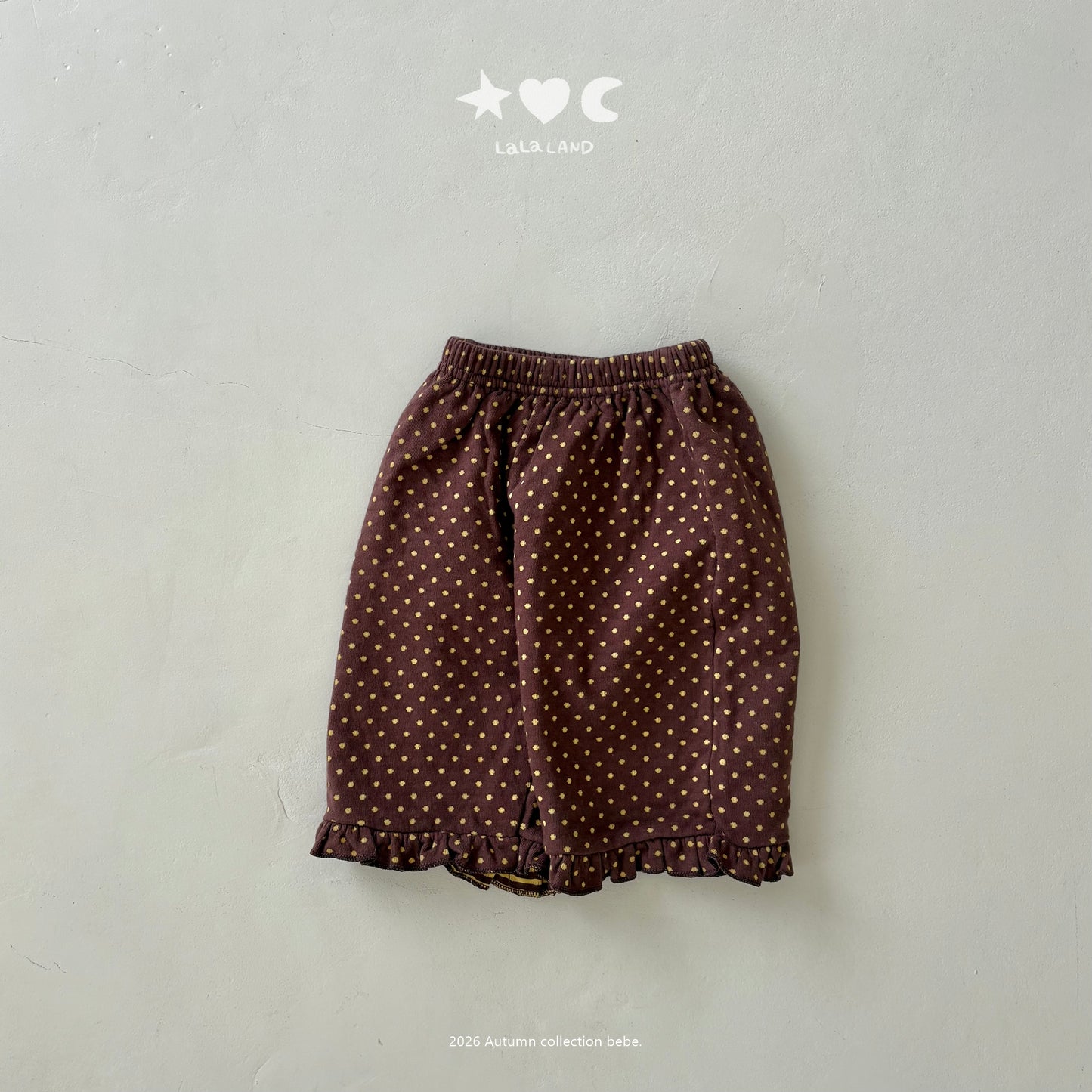 【PRE-ODER〆8.9(sun)】19.Heart-Dot Frill Pants | lalaland
