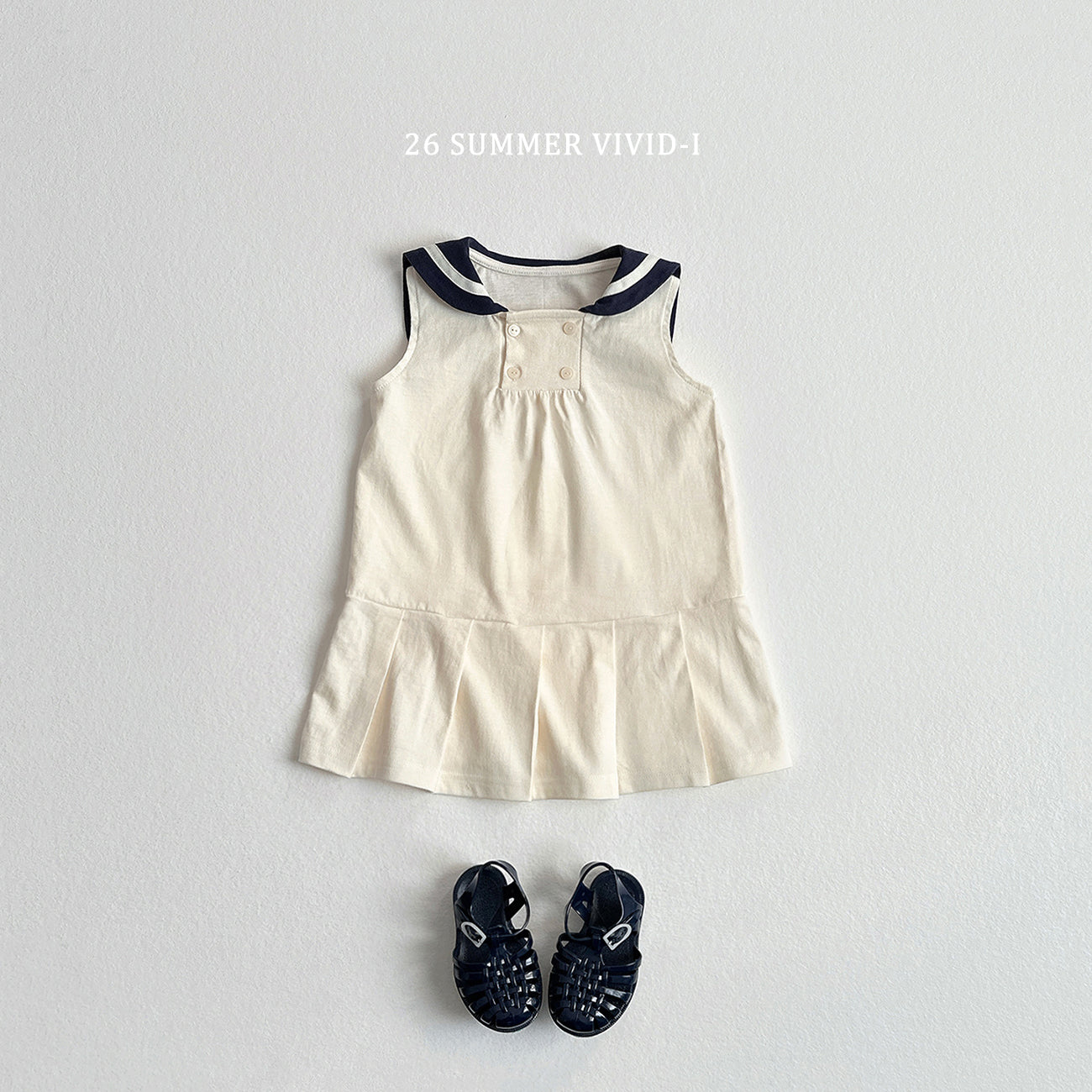 【PREORDER受付終了、ご希望はお問い合わせください。】91.Sailor Sleeveless Dress