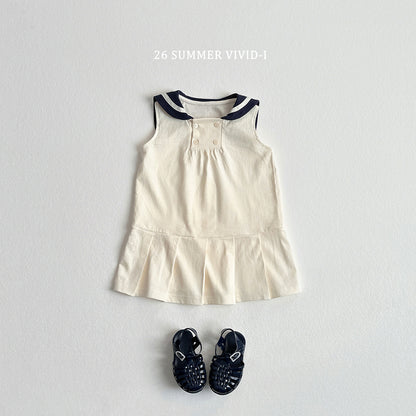 【PREORDER受付終了、ご希望はお問い合わせください。】91.Sailor Sleeveless Dress