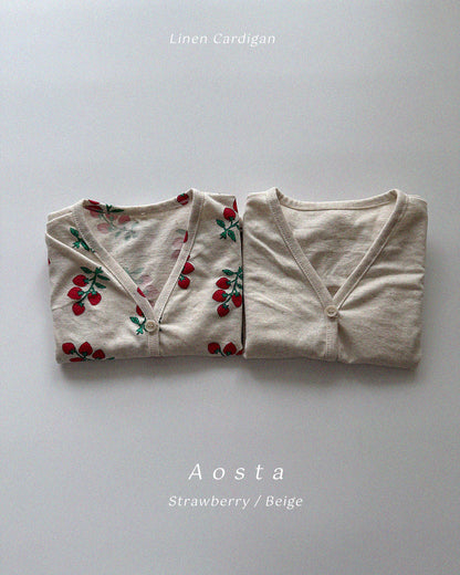 【PREORDER受付終了、ご希望はお問い合わせください。】35.Linen Cardigan