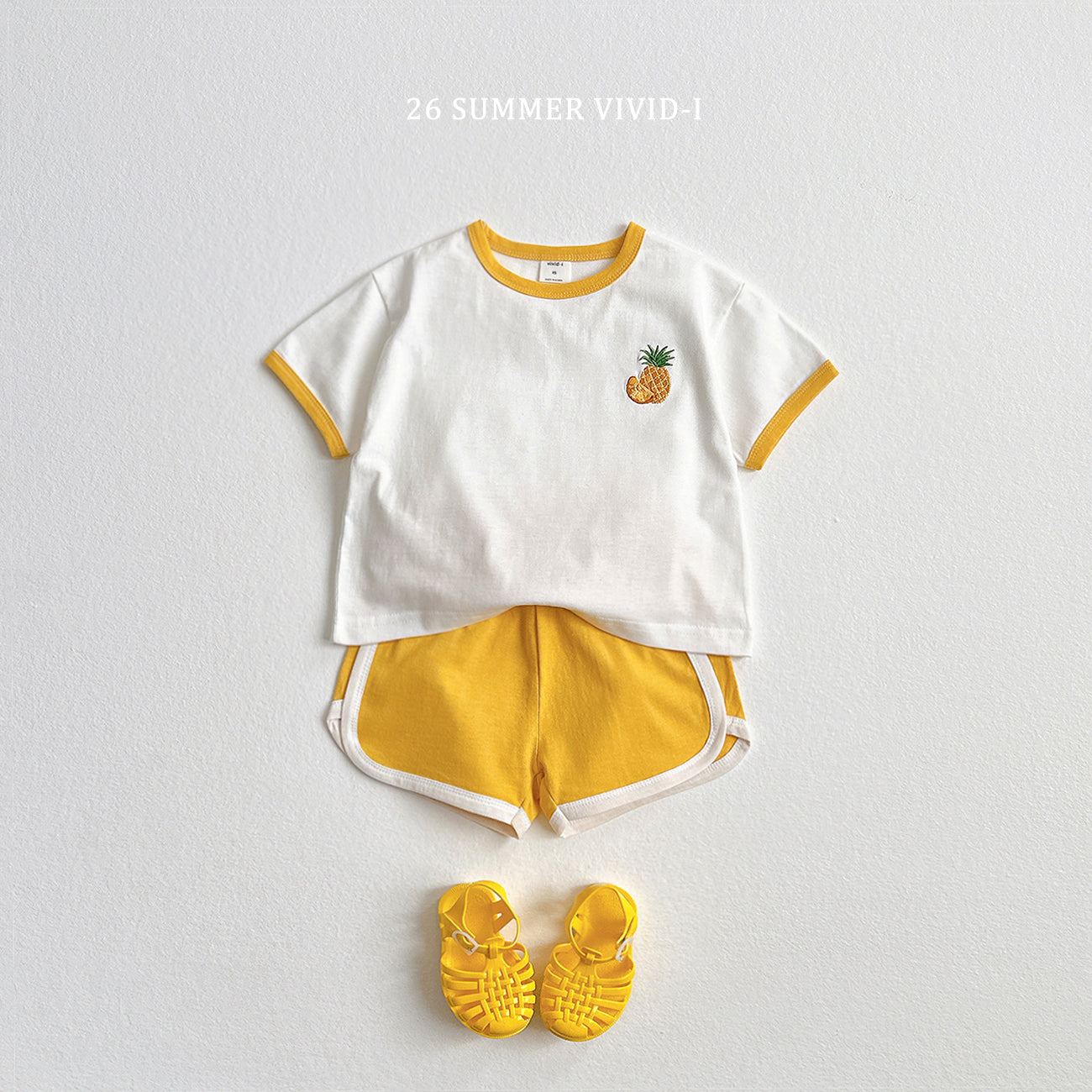 【PREORDER受付終了、ご希望はお問い合わせください。】99.Fruit Embroidery Raglan Set