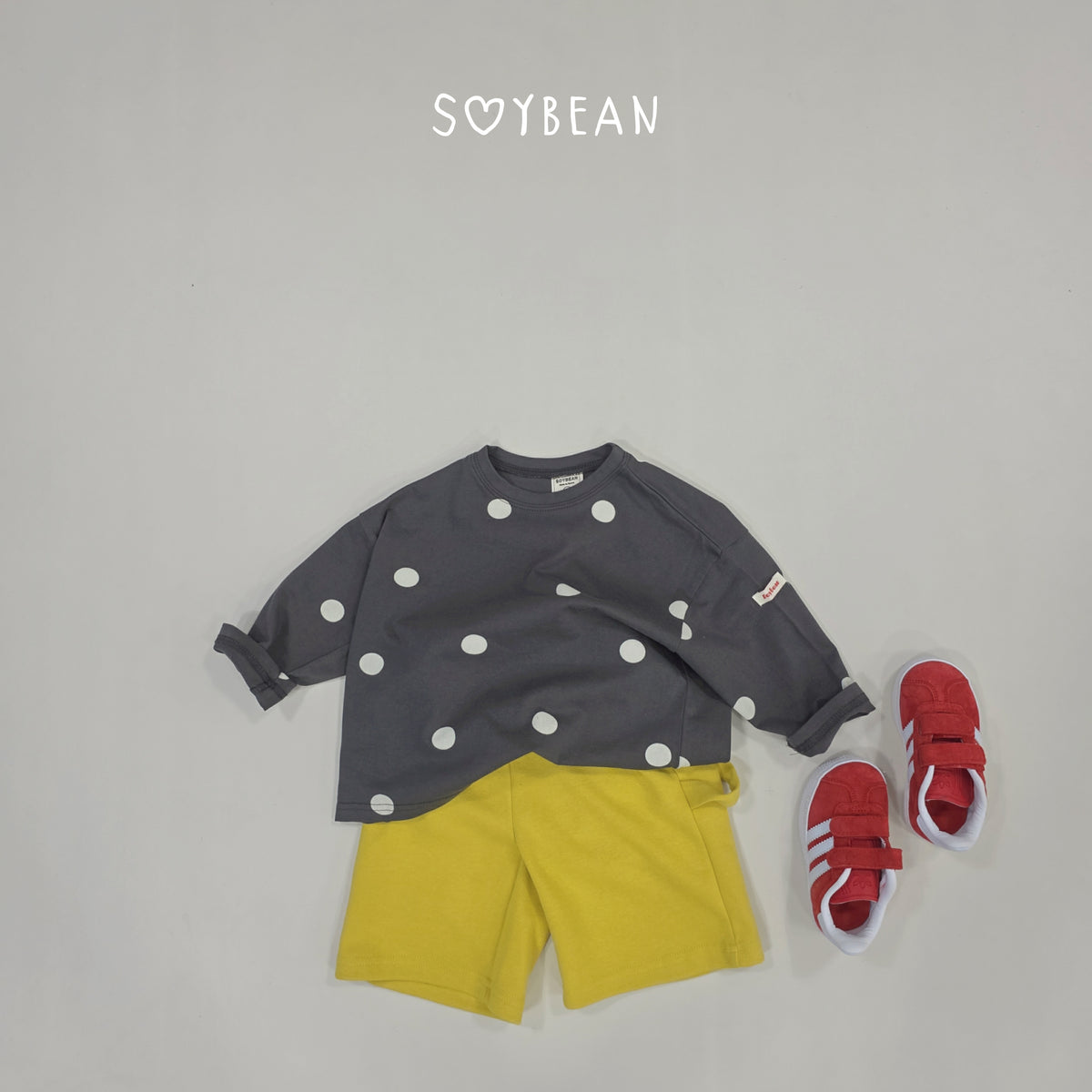 【秋のPRE-ODER 5%OFF】11.Oversized Boxy Dot Tee (7 Sizes)