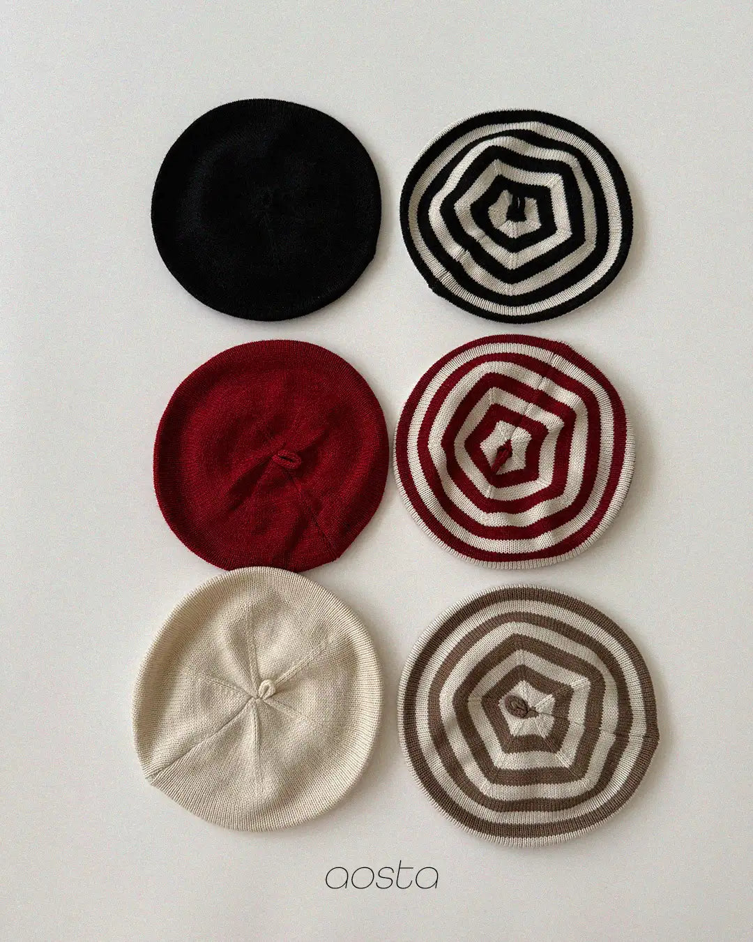 【秋のPRE-ODER 5%OFF】07.Knit Cookie Beret