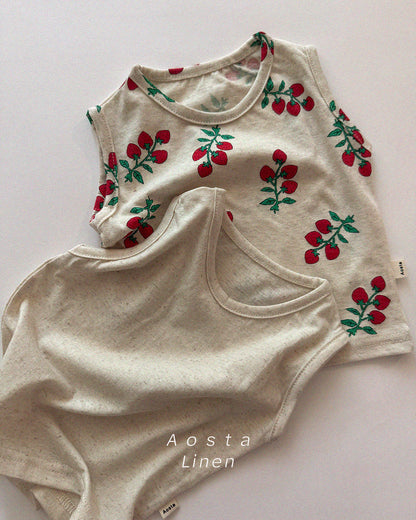 【PREORDER受付終了、ご希望はお問い合わせください。】37.Linen sleeveless T