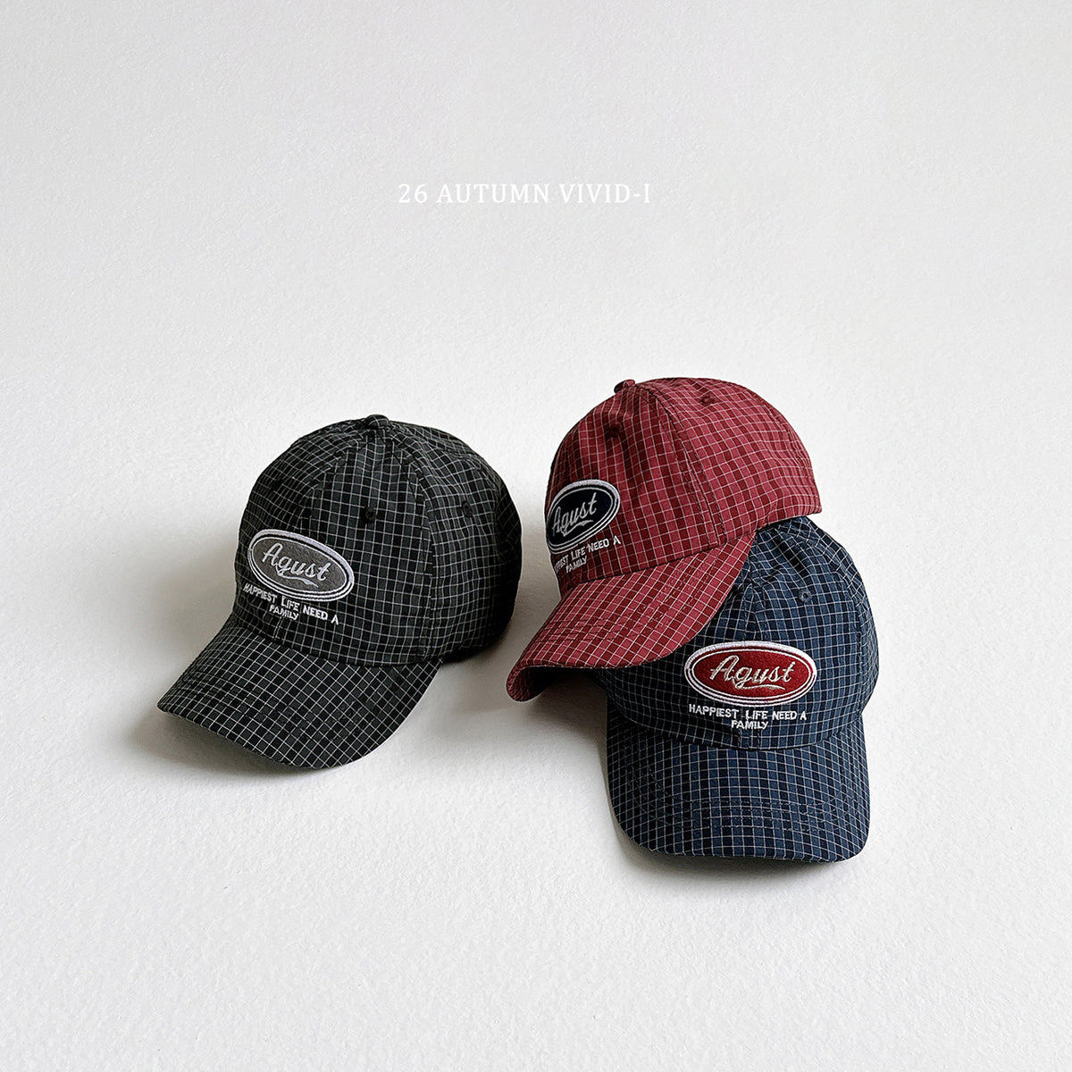 【秋のPRE-ODER 5%OFF】105.August Check Cap