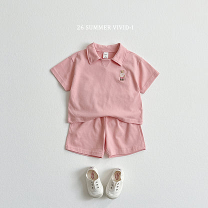【PREORDER受付終了、ご希望はお問い合わせください。】95.Collar Bear Embroidery Set