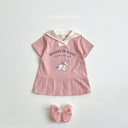 【PREORDER受付終了、ご希望はお問い合わせください。】92.Unicorn Sailor Dress