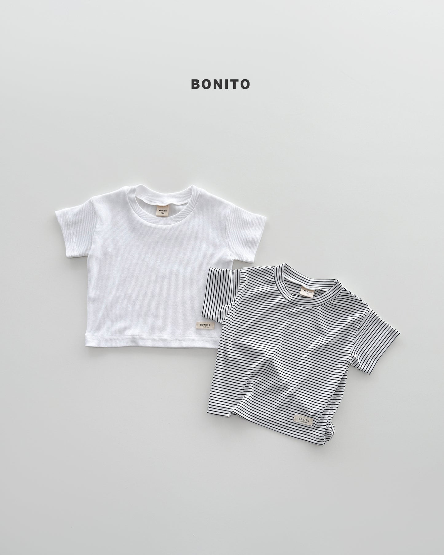 【期間限定 PRE-ODER】1.Planning) Bébé 1+1 Ribbed Tee