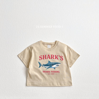 【PREORDER受付終了、ご希望はお問い合わせください。】43.Shark Silket ShortSleeve Tee