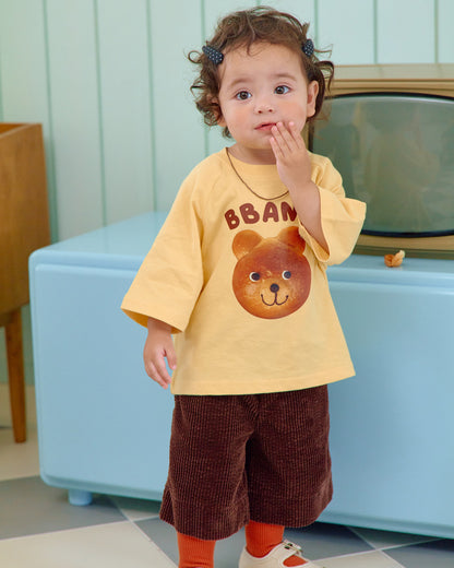 【秋のPRE-ODER 5%OFF】12.Bread Raglan T-Shirt – Kids | oottbebe