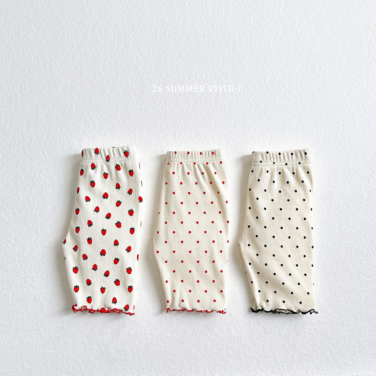 【PREORDER受付終了、ご希望はお問い合わせください。】41.Strawberry Dot Leggings