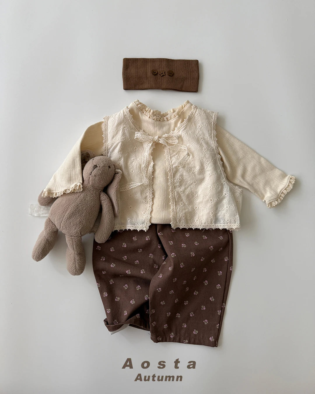 【秋のPRE-ODER 5%OFF】20.Lace Open Vest