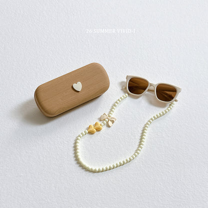 【PREORDER受付終了、ご希望はお問い合わせください。】118.Heart Case Necklace Sunglasses