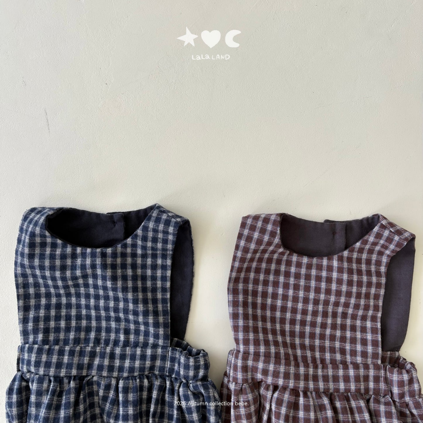 【PRE-ODER〆8.9(sun)】12.Check Romper | lalaland