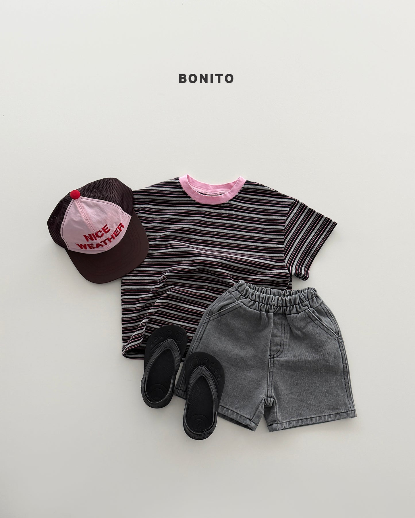 【PREORDER 4日間限定】40.uni stripe color tee