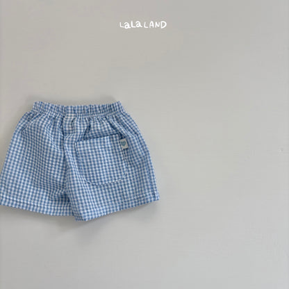 【PREORDER受付終了、ご希望はお問い合わせください。】80.Seersucker Check Shorts