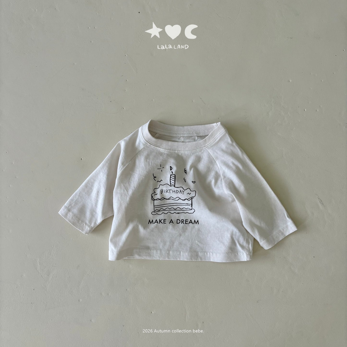 【PRE-ODER〆8.9(sun)】31.Happy Raglan Tee | lalaland
