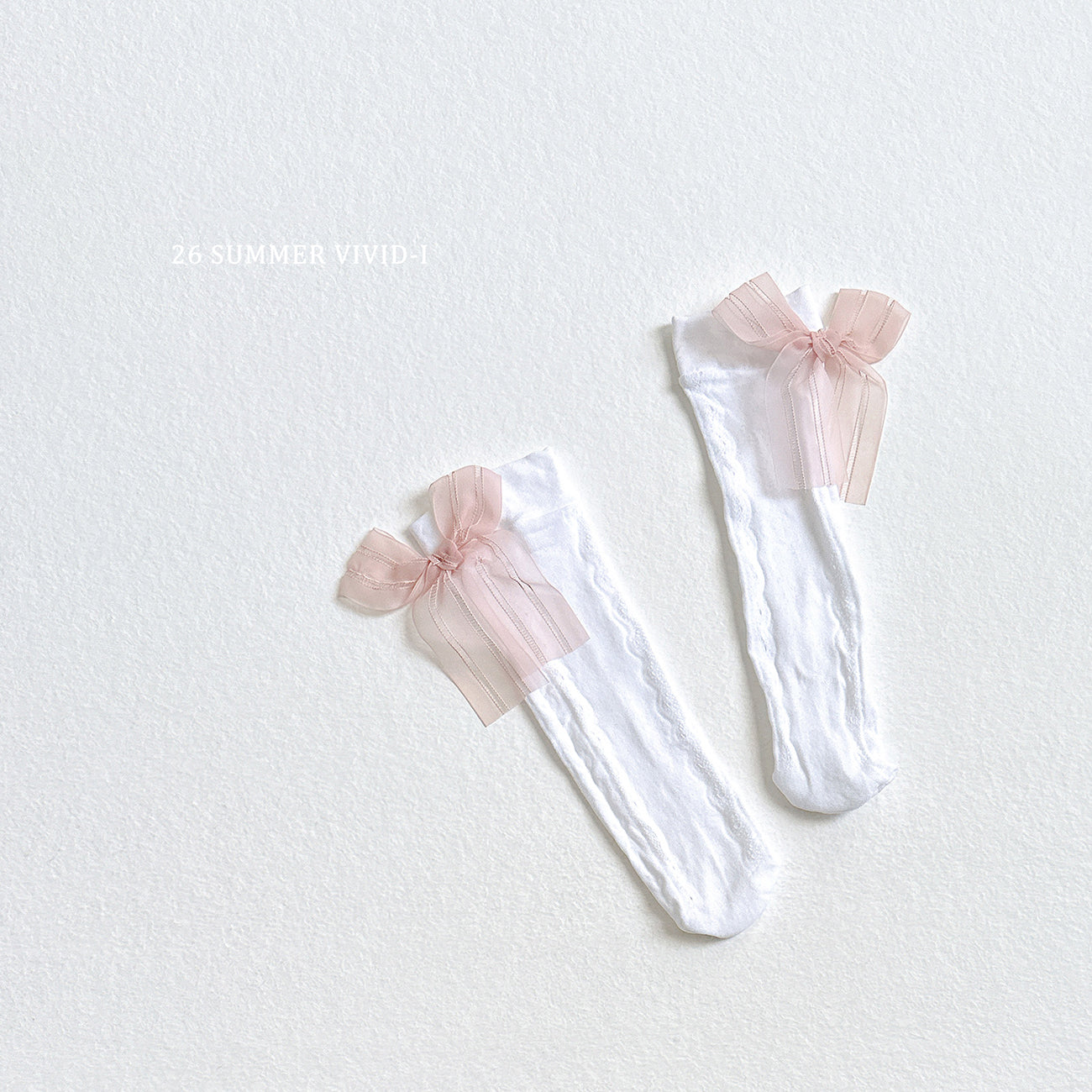 【PREORDER受付終了、ご希望はお問い合わせください。】122.Lace Ribbon Socks