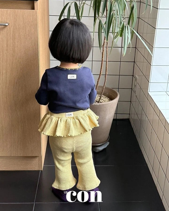 【PRE-ODER〆8.9(sun)】01.CON Jjonkku Frill Leggings | CON