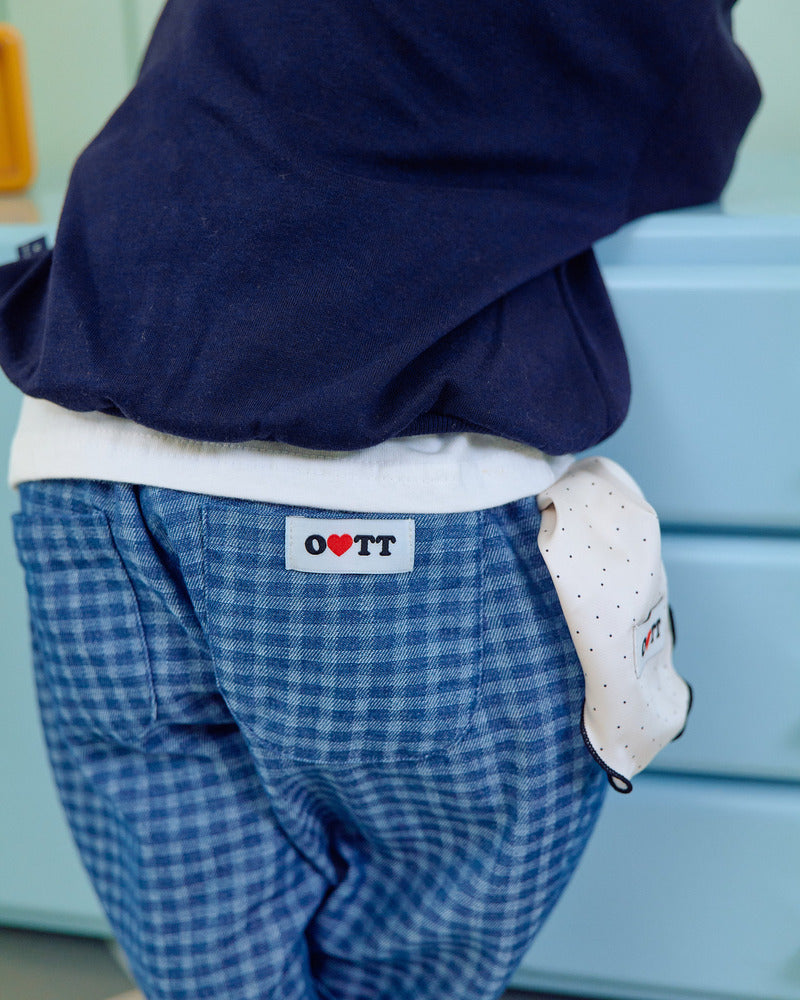【PRE-ODER〆8.9(sun)】48.Denim Check Pants | oottbebe