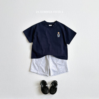 【PREORDER受付終了、ご希望はお問い合わせください。】63.Bear Embroidery ShortSleeve Tee