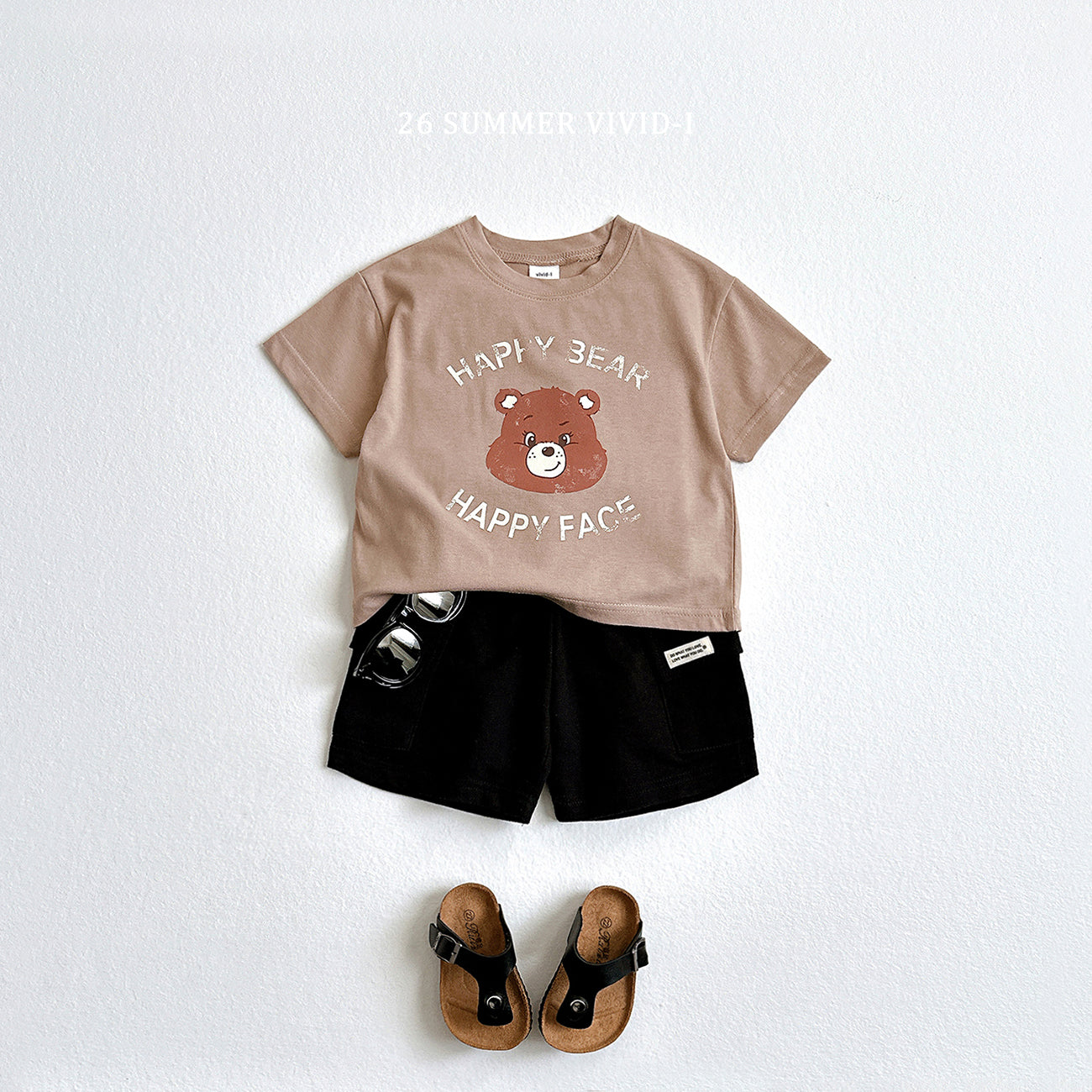 【PREORDER受付終了、ご希望はお問い合わせください。】56.Happy Bear ShortSleeve Tee