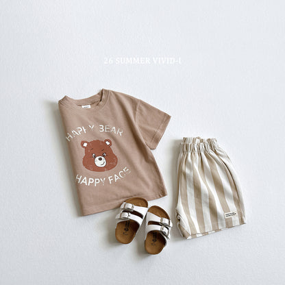 【PREORDER受付終了、ご希望はお問い合わせください。】56.Happy Bear ShortSleeve Tee