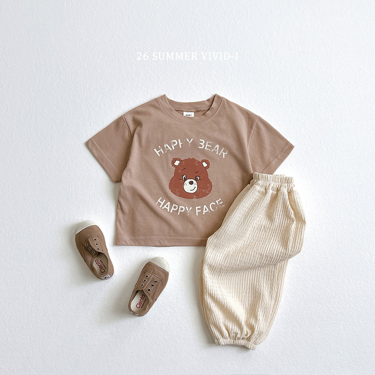 【PREORDER受付終了、ご希望はお問い合わせください。】56.Happy Bear ShortSleeve Tee