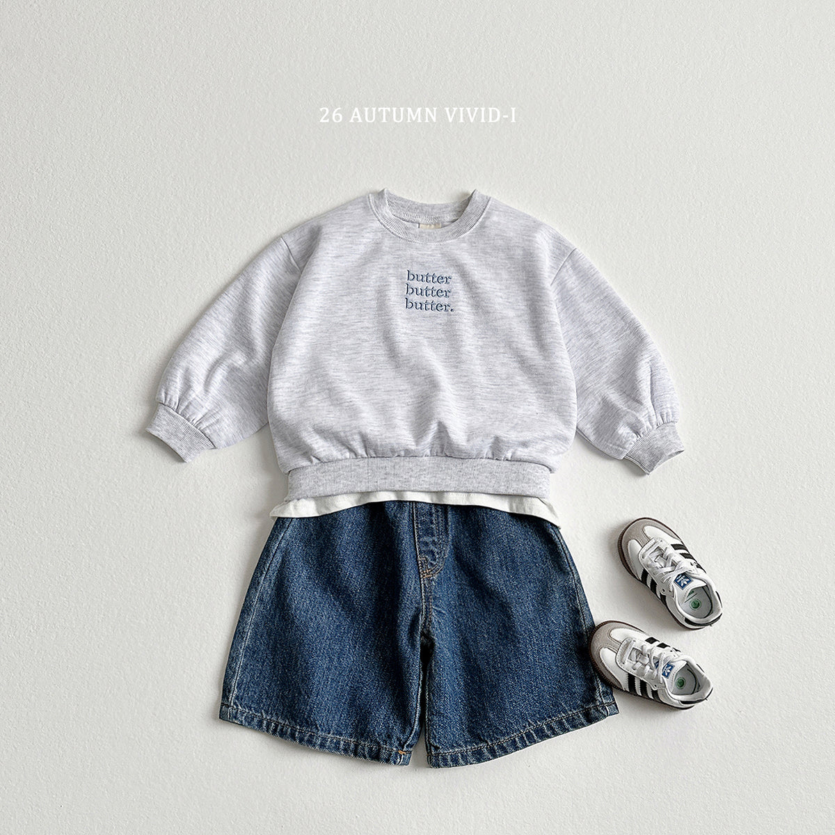 【秋のPRE-ODER 5%OFF】20.Cropped Denim Pants