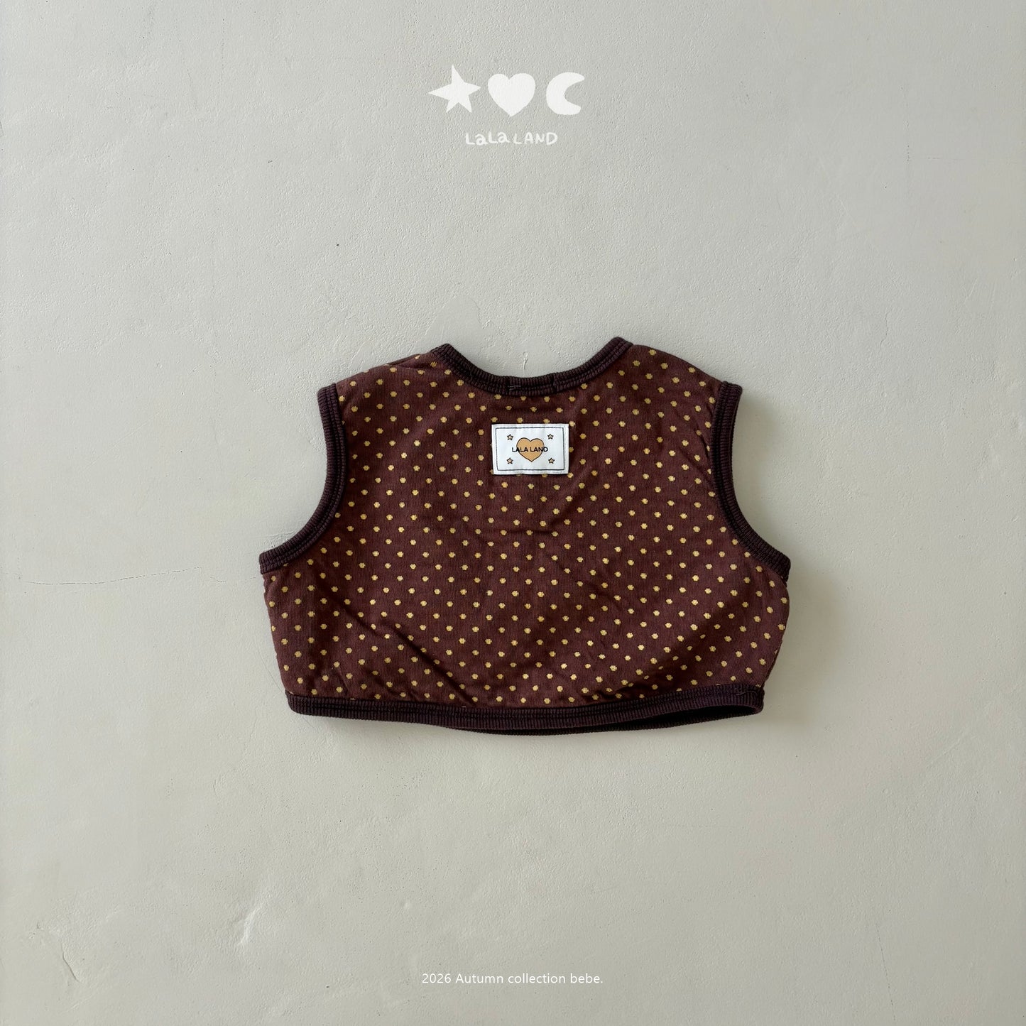 【PRE-ODER〆8.9(sun)】18.Heart-Dot Vest | lalaland