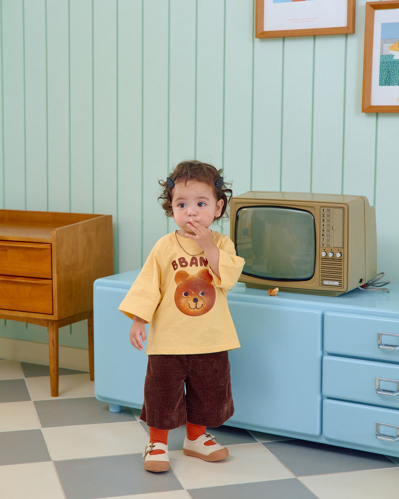 【PRE-ODER〆8.9(sun)】12.Bread Raglan T-Shirt – Kids | oottbebe