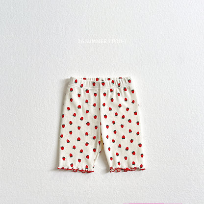 【PREORDER受付終了、ご希望はお問い合わせください。】41.Strawberry Dot Leggings