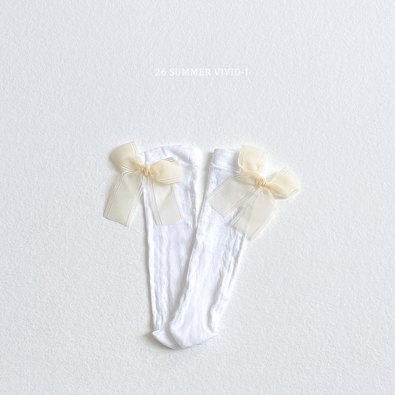 【PREORDER受付終了、ご希望はお問い合わせください。】122.Lace Ribbon Socks