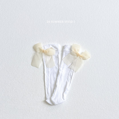 【PREORDER受付終了、ご希望はお問い合わせください。】122.Lace Ribbon Socks