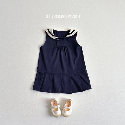 【PREORDER受付終了、ご希望はお問い合わせください。】91.Sailor Sleeveless Dress