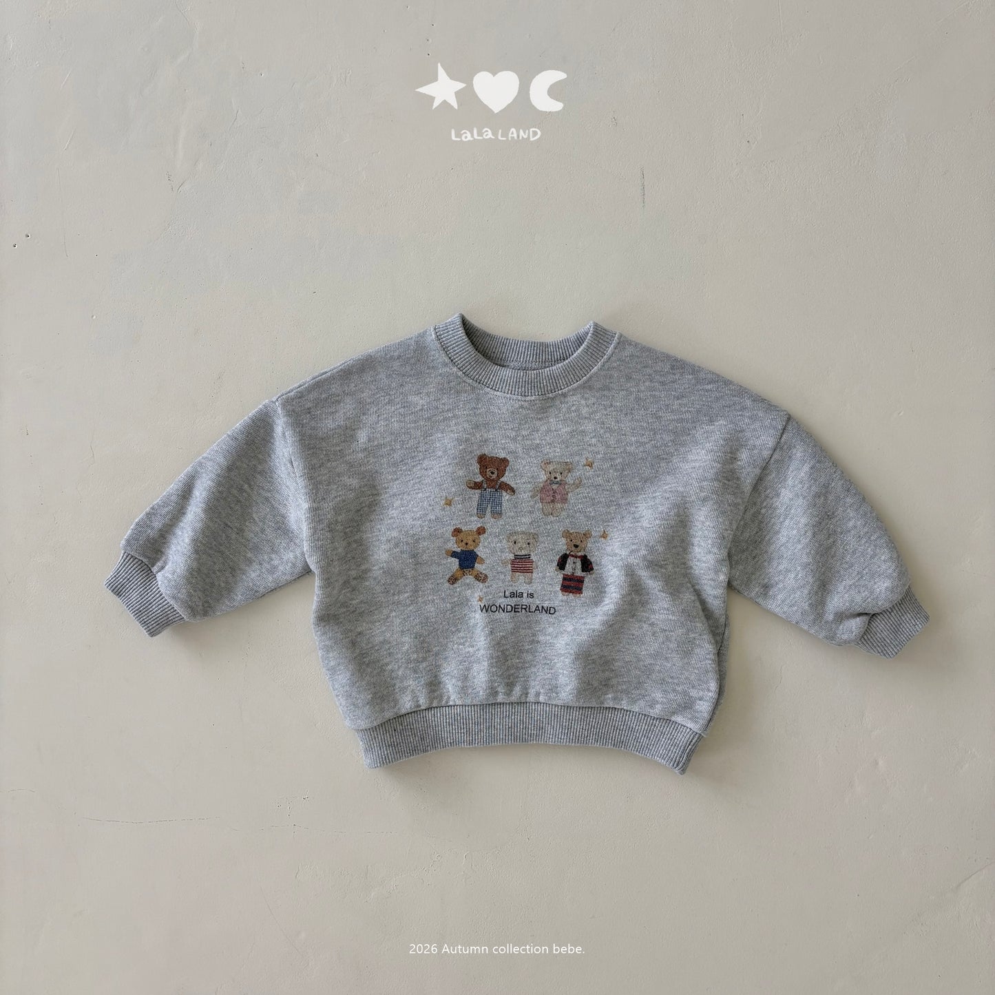 【PRE-ODER〆8.9(sun)】34.Bear Friends Sweatshirt | lalaland