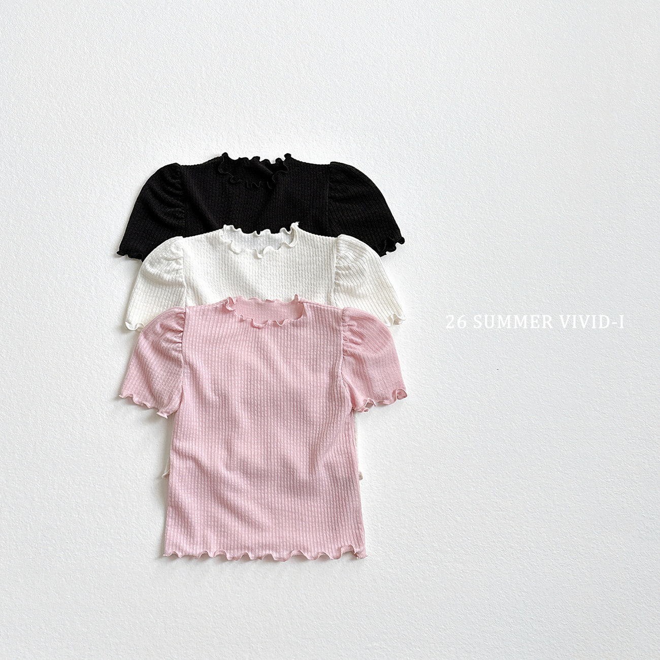 【PREORDER受付終了、ご希望はお問い合わせください。】78.Shirring Puff Flare Tee
