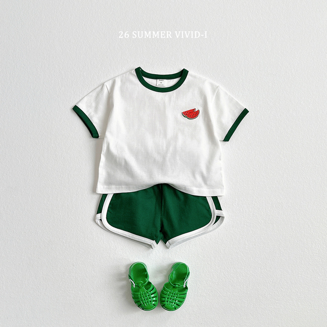 【PREORDER受付終了、ご希望はお問い合わせください。】99.Fruit Embroidery Raglan Set
